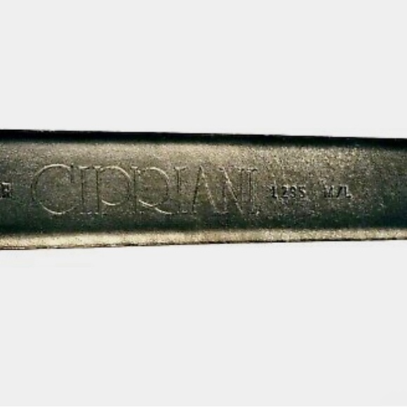 Cipriani Black 💯 bonded Leather Toggle Belt size M/L ADJUSTABLE - Picture 5 of 5